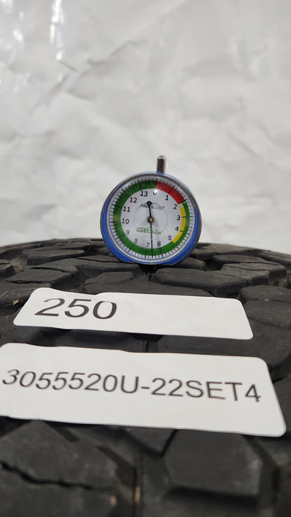 Set of 4 Used Tires - 305/55R20 BFGoodrich All-Terrain T/A KO2