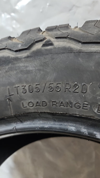 Set of 4 Used Tires - 305/55R20 BFGoodrich All-Terrain T/A KO2