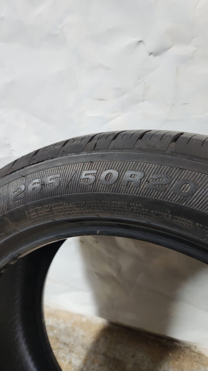 Set of 4 - 265/50R20 Roadone Cavalry H/T - Used Tires