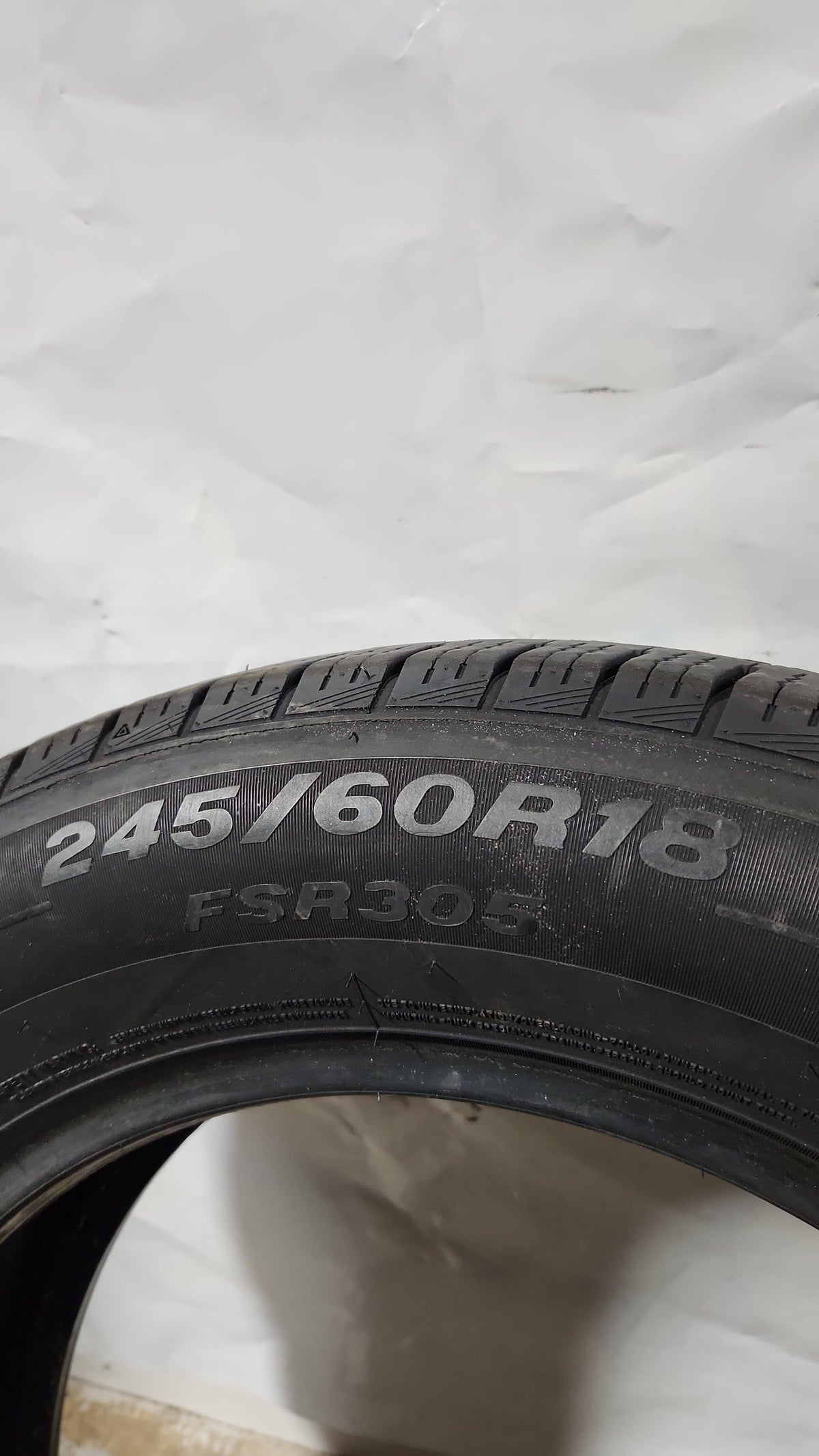 Used Tire - 245/60R18 Fortune Tormenta H/T All Season 7/32