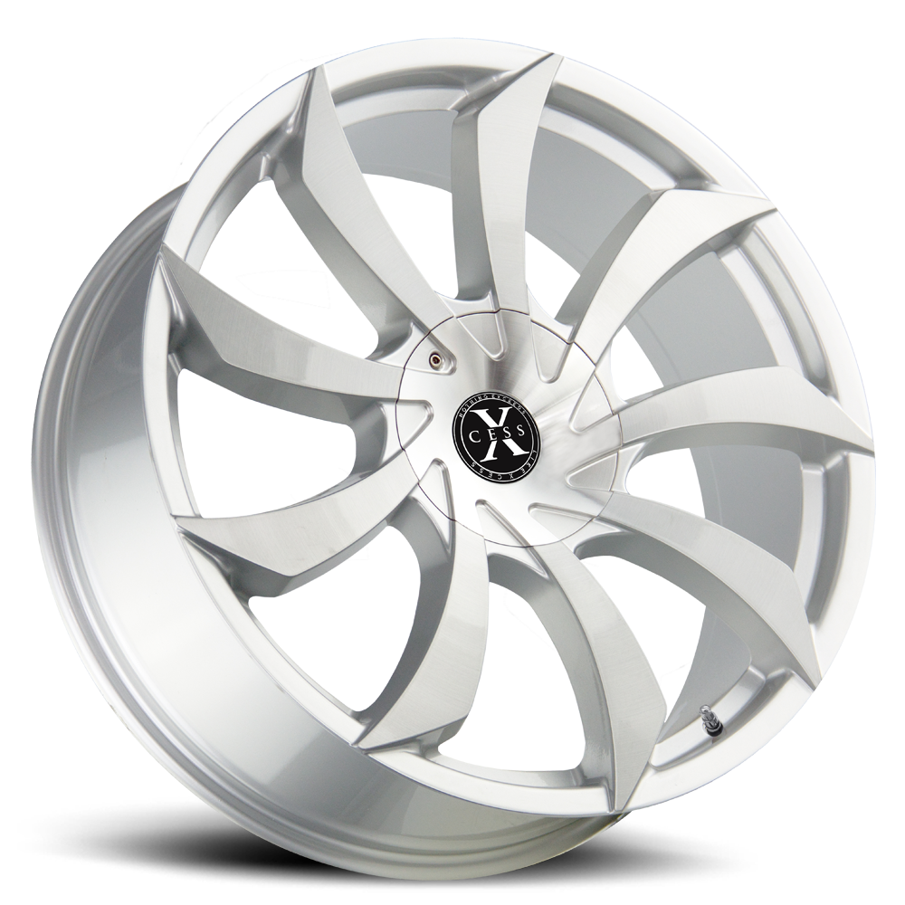 XCESS X01 X01 22X9 35MM 5X112/5X115 BRUSHED FACE SILVER | X01250235BFS