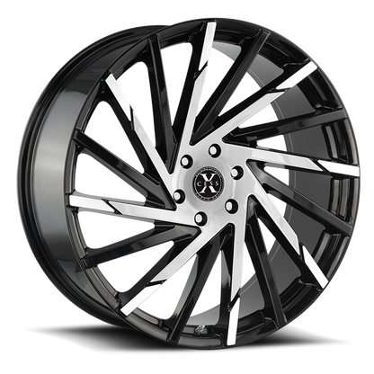 XCESS X02 X02 22X9 15MM 5X115 GLOSS BLACK MACHINED | X02251515GBM