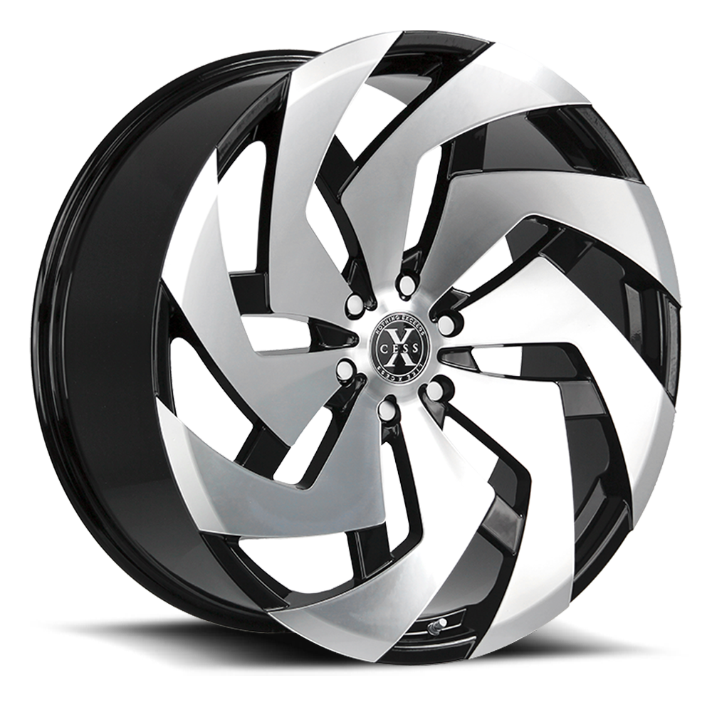 XCESS X04 X04 26X10 26MM 6X139.7 GLOSS BLACK MACHINED | X04663926GBM