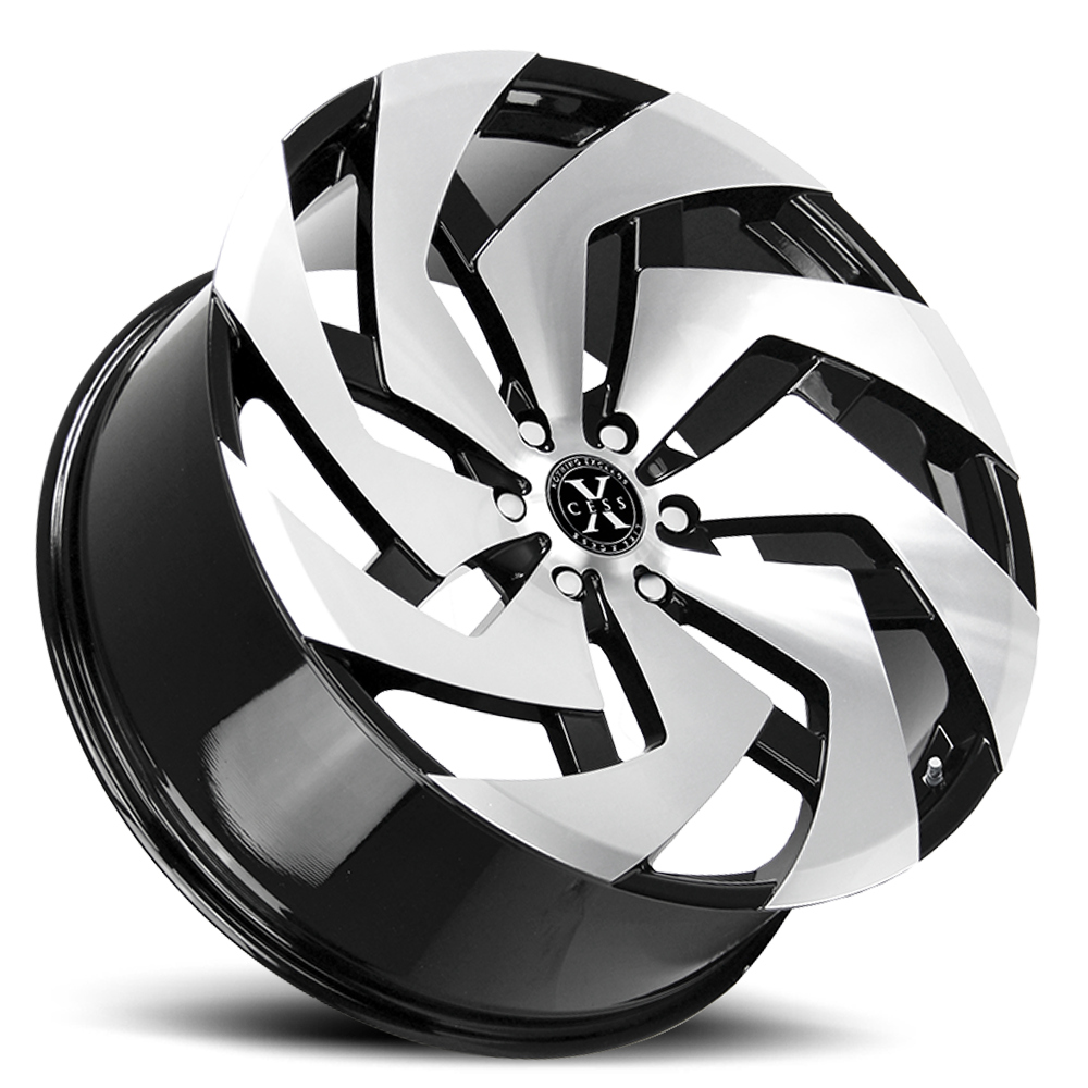 XCESS X04 X04 26X10 26MM 6X139.7 GLOSS BLACK MACHINED | X04663926GBM