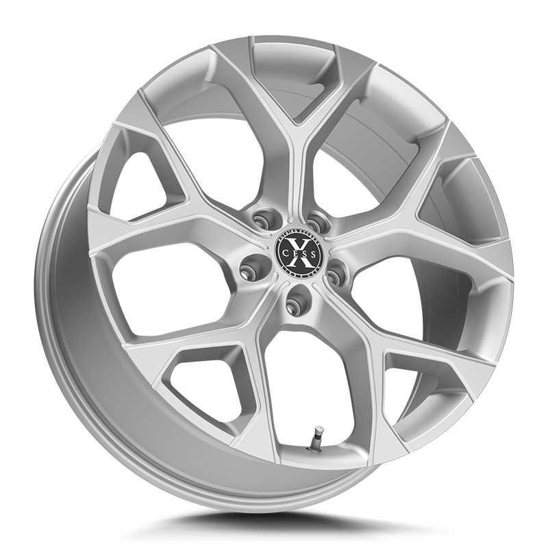 XCESS X05 5 FLAKE 18X8.5 35MM 5X100 SILVER MACHINED | X0588550035SM