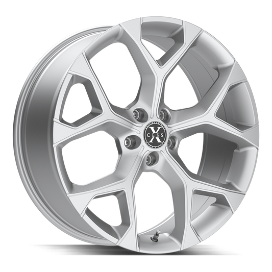 XCESS X05 5 FLAKE 18X8.5 35MM 5X100 SILVER MACHINED | X0588550035SM