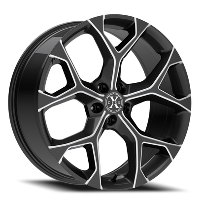 XCESS X05 5 FLAKE 20X8.5 35MM 5X120 GLOSS BLACK MILLED | X05052035GBML