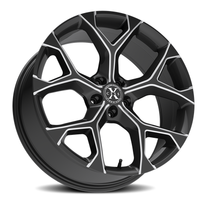 XCESS X05 5 FLAKE 20X8.5 35MM 5X100 GLOSS BLACK MILLED | X05050035GBML