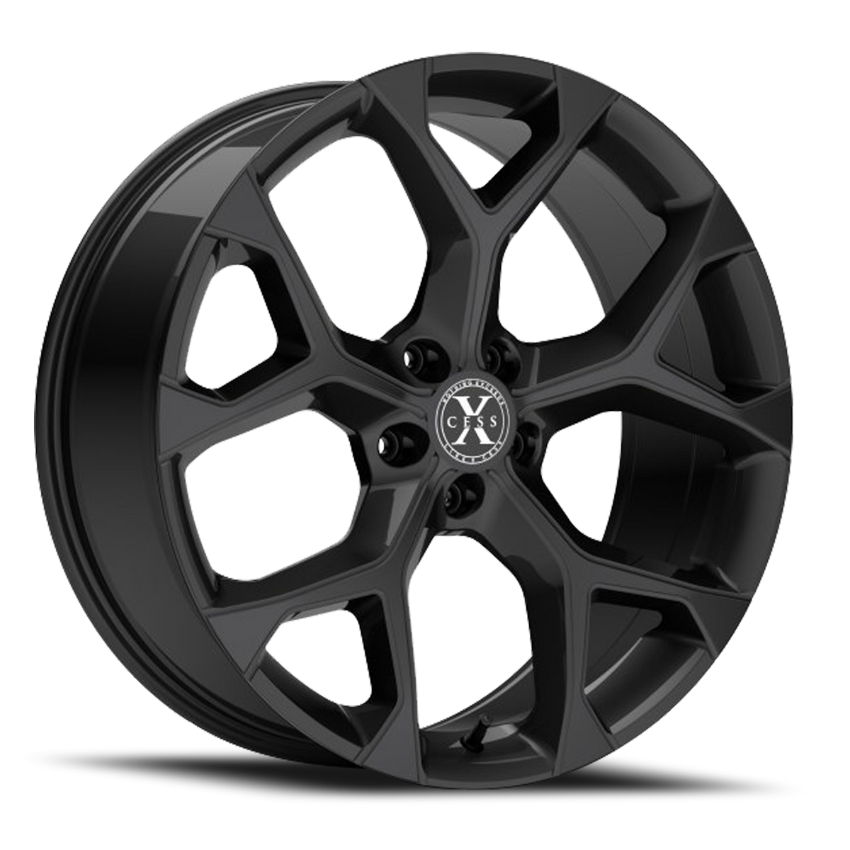 XCESS X05 5 FLAKE 20X8.5 35MM 5X100 ALL GLOSS BLACK | X05050035GB