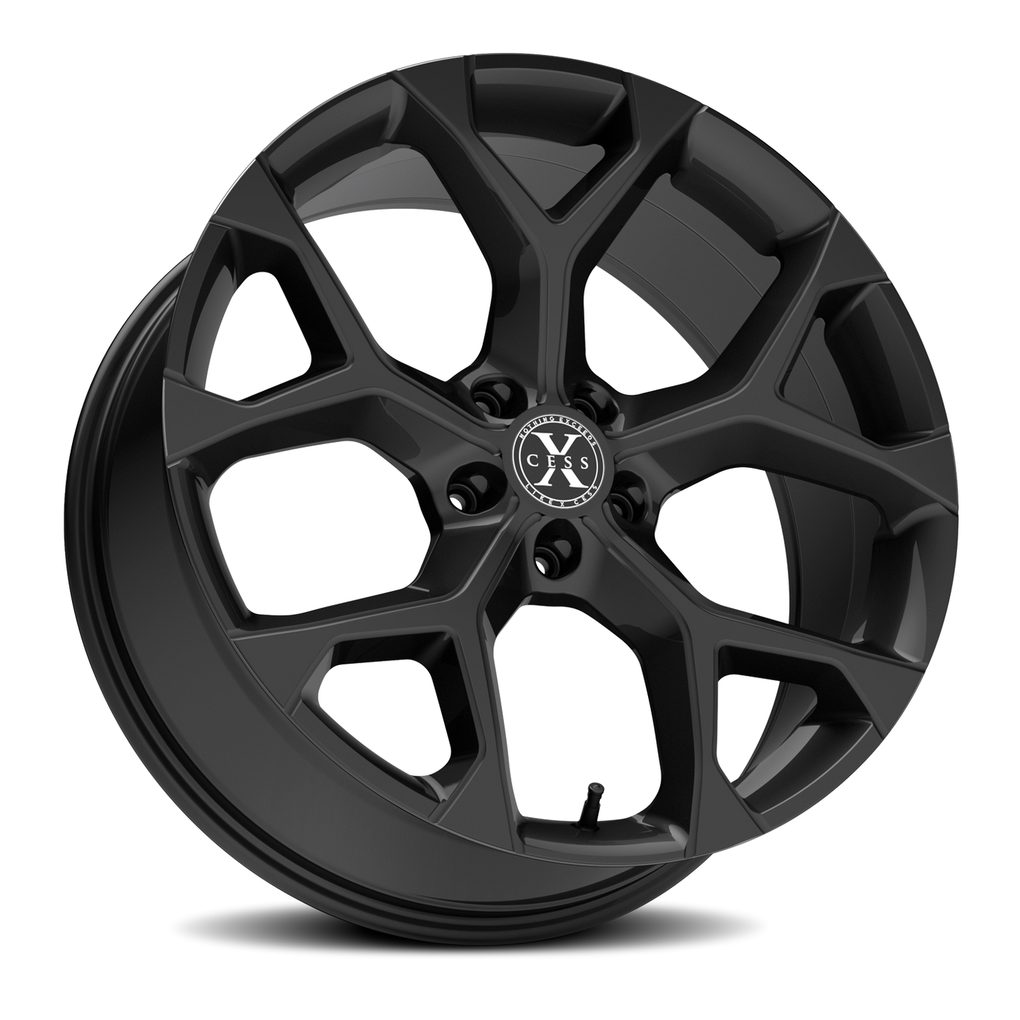 XCESS X05 5 FLAKE 24X9 15MM 5X115 ALL GLOSS BLACK | X0549051515GB