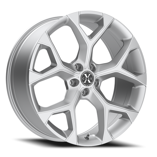 XCESS X05 5 FLAKE 20X8.5 15MM 5X127 SILVER MACHINED | X05052715SM