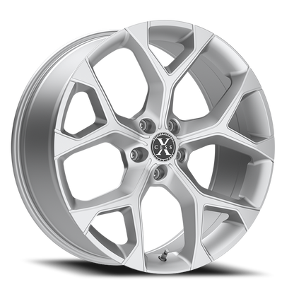 XCESS X05 5 FLAKE 24X9 35MM 5X114.3 SILVER MACHINED | X0549051435SM