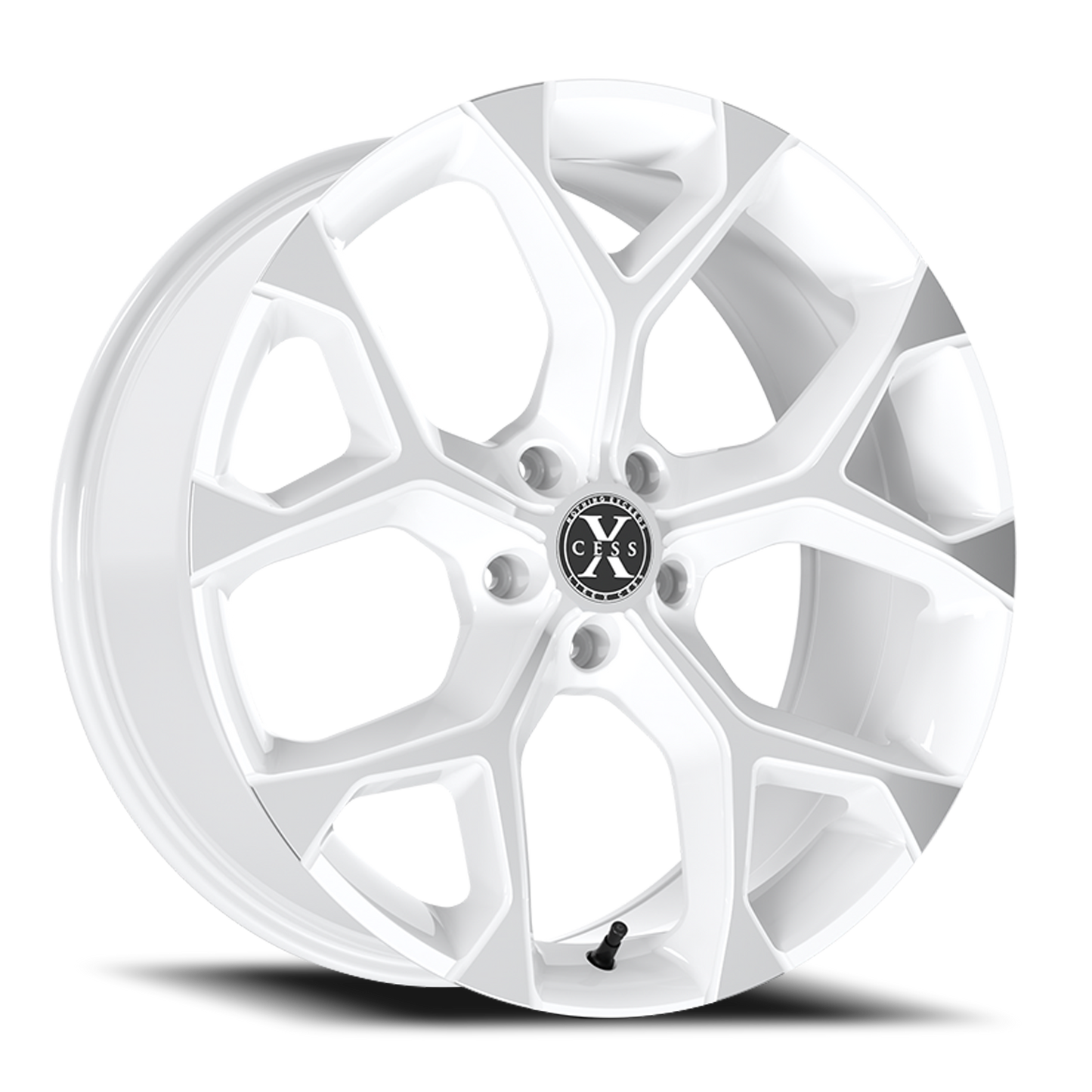 XCESS X05 5 FLAKE 22X9 35MM 5X114.3 WHITE MACHINED | X0529051435WM