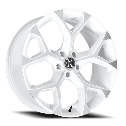 XCESS X05 5 FLAKE 22X9 35MM 5X114.3 WHITE MACHINED | X0529051435WM