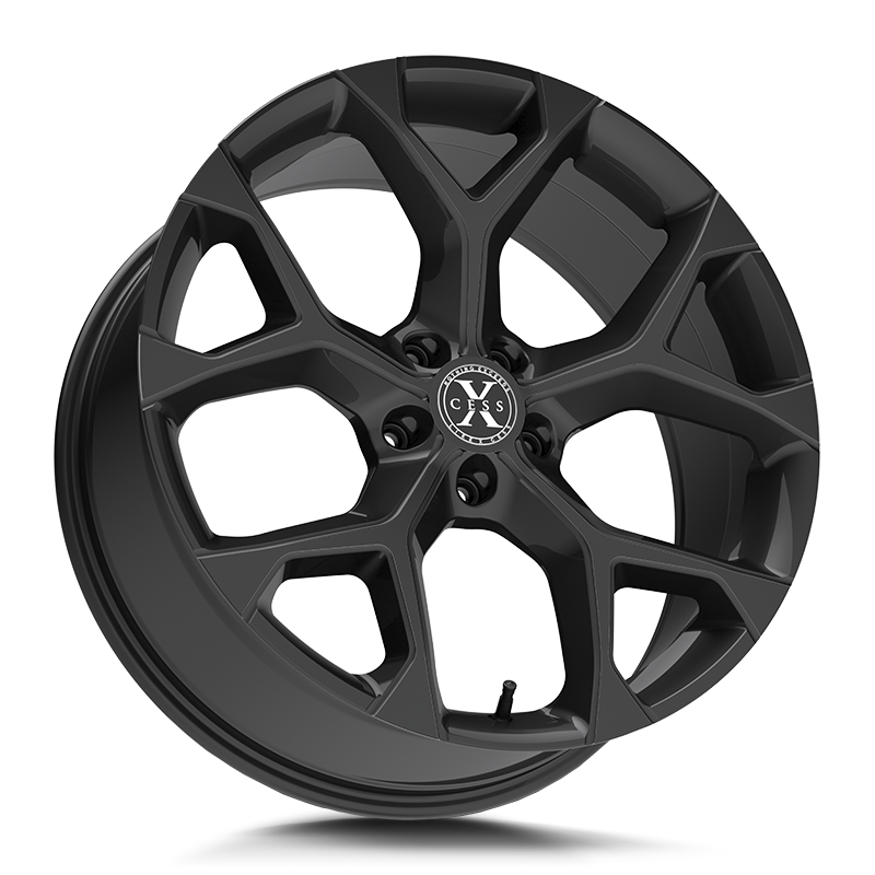 XCESS X05 5 FLAKE 24X9 35MM 5X114.3 ALL GLOSS BLACK | X0549051435GB
