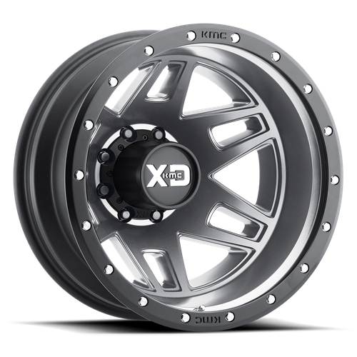 XD XD130 MACHETE DUALLY 20X8.25 127 8X165.1/8X6.5 Matte Gray Black Ring