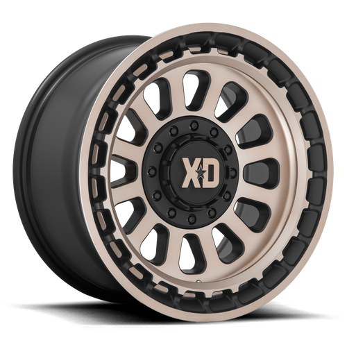 XD XD856 OMEGA 20X10 -18 BLANK/BLANK Satin Black With Bronze Tint