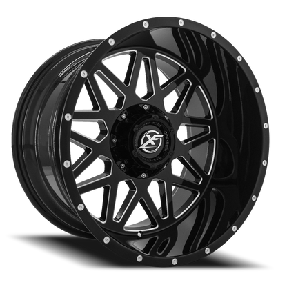 XF OFF-ROAD XF-211 20X9 0 5X139.7/5X150 GLOSS BLACK & MACHINED