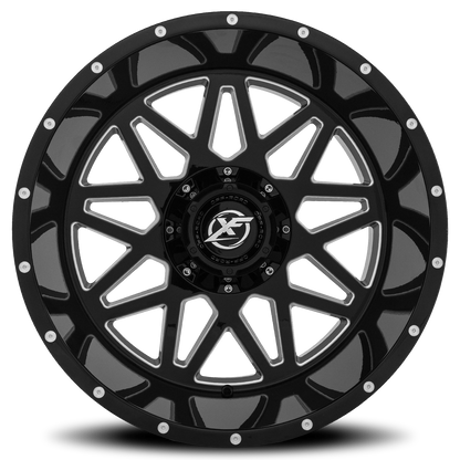 XF OFF-ROAD XF-211 20X9 0 5X139.7/5X150 GLOSS BLACK & MACHINED