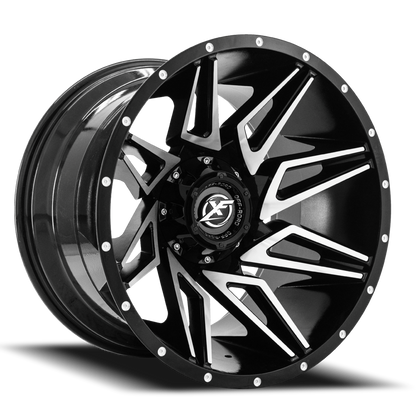 XF OFF-ROAD XF-218 20X10 -12 8X165.1/8X170 GLOSS BLACK & MACHINED
