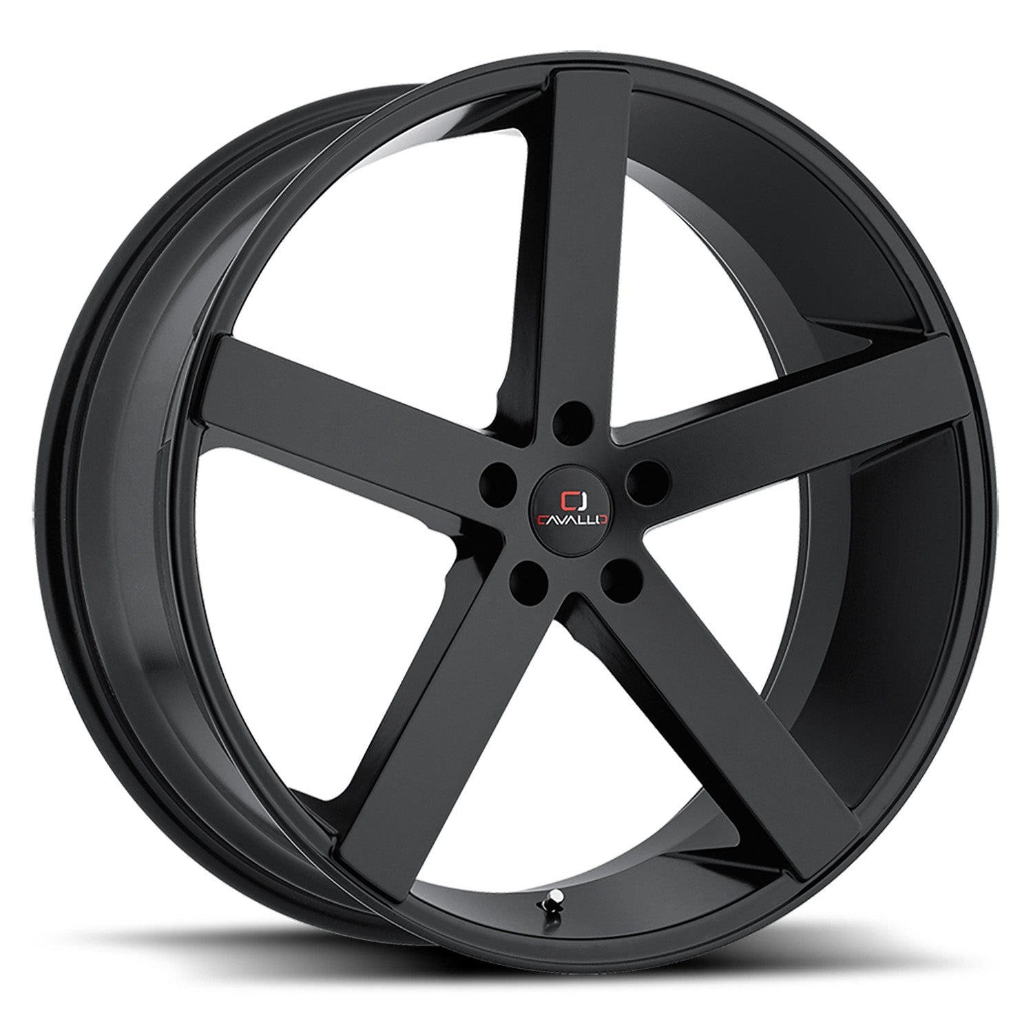 CAVALLO CLV-5 20X8.5 35 5X114.3 GLOSS BLACK & RED