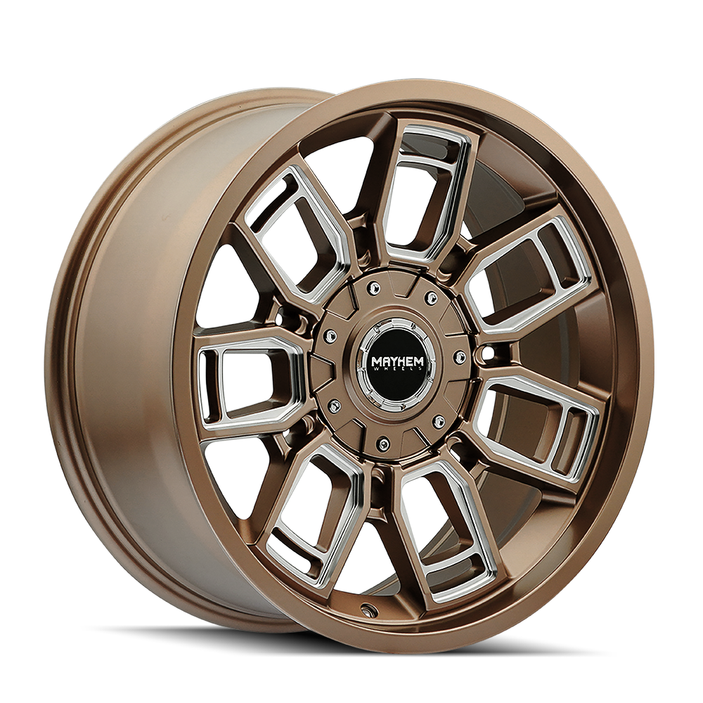 Mayhem 8118 Ordinance - 20x9 0mm 5x127, 5x139.7 Matte Bronze/milled Wheel | 8118-2952MZ