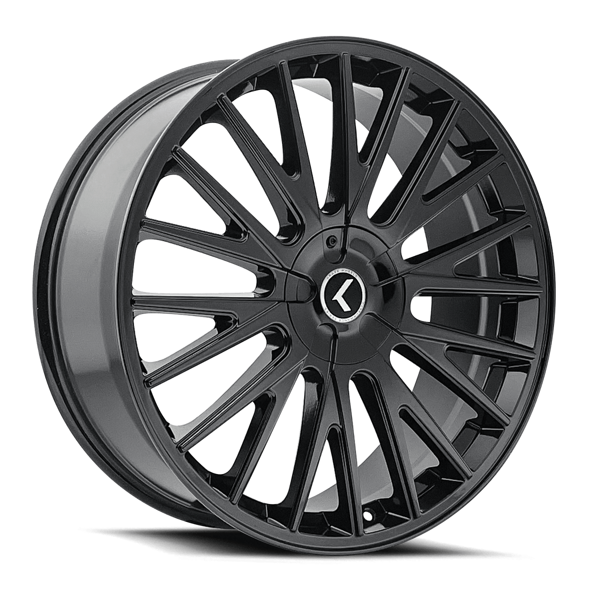 Kraze KR185 Double Down - 18x8 40mm 5x114.3 Gloss Black Wheel | KR185-8814B40