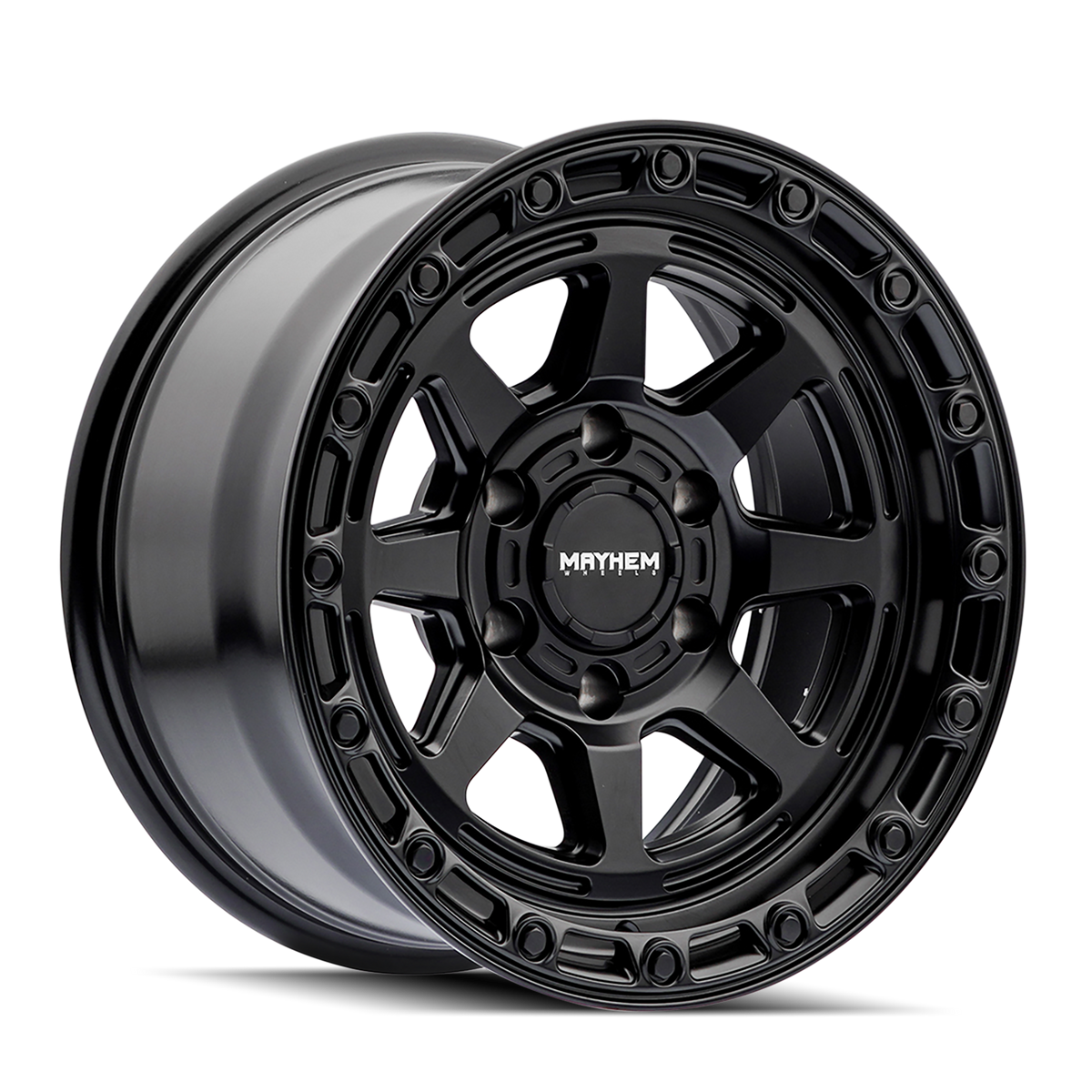 Mayhem 8306 Ridgeline - 17x8.5 0mm 6x139.7 Black Wheel | 8306-7883MB