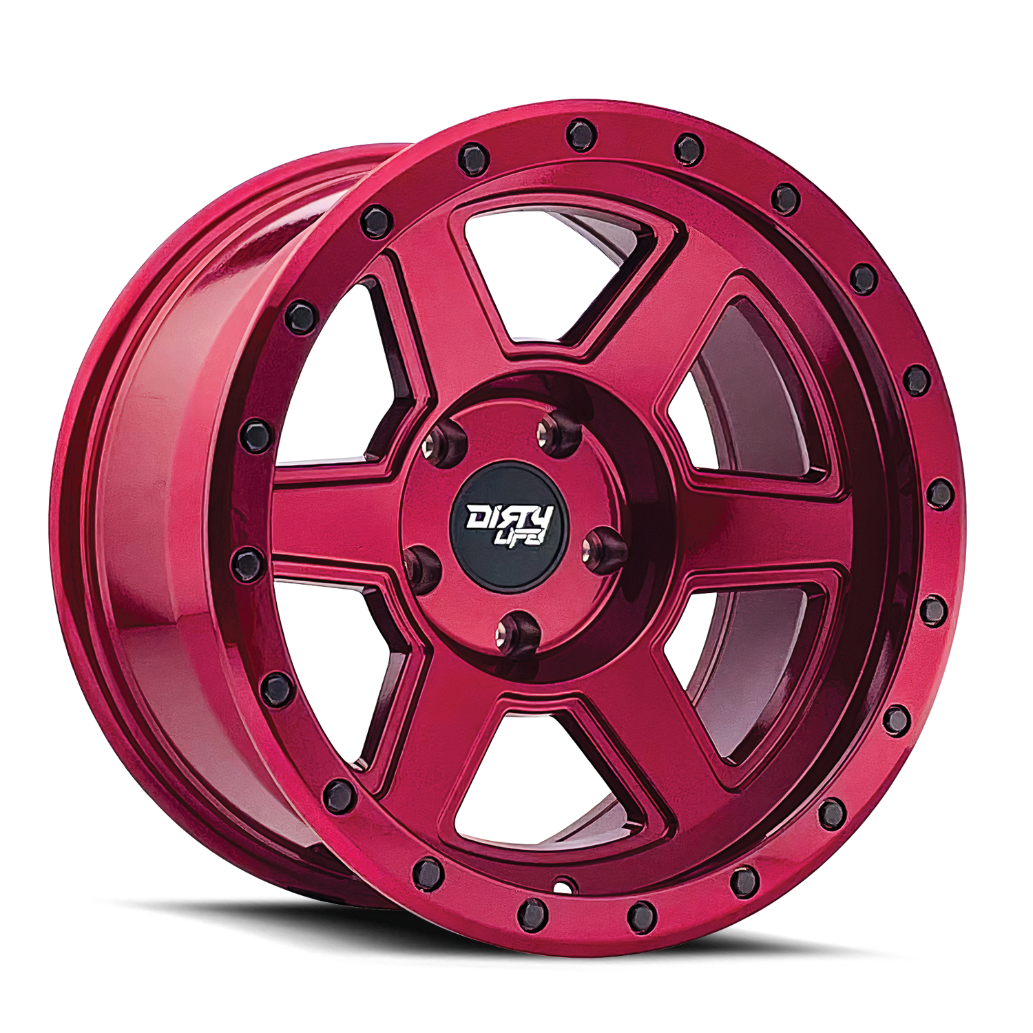 Dirty Life Compound - 18x9 -12mm 6x135 Crimson Candy Red Wheel | 9315-8936R12