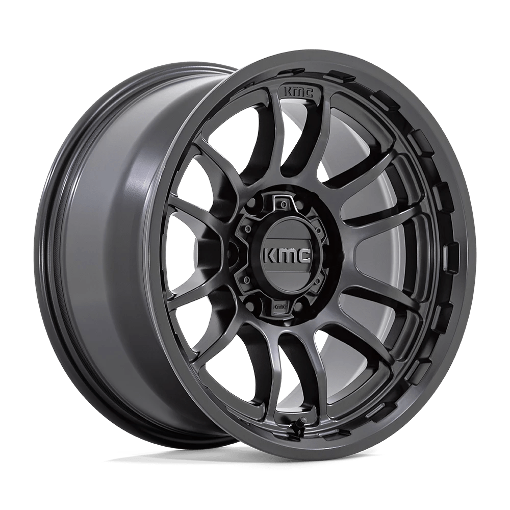 KMC KM727 WRATH 17X8.5 0 5X127/5X5.0 SATIN BLACK
