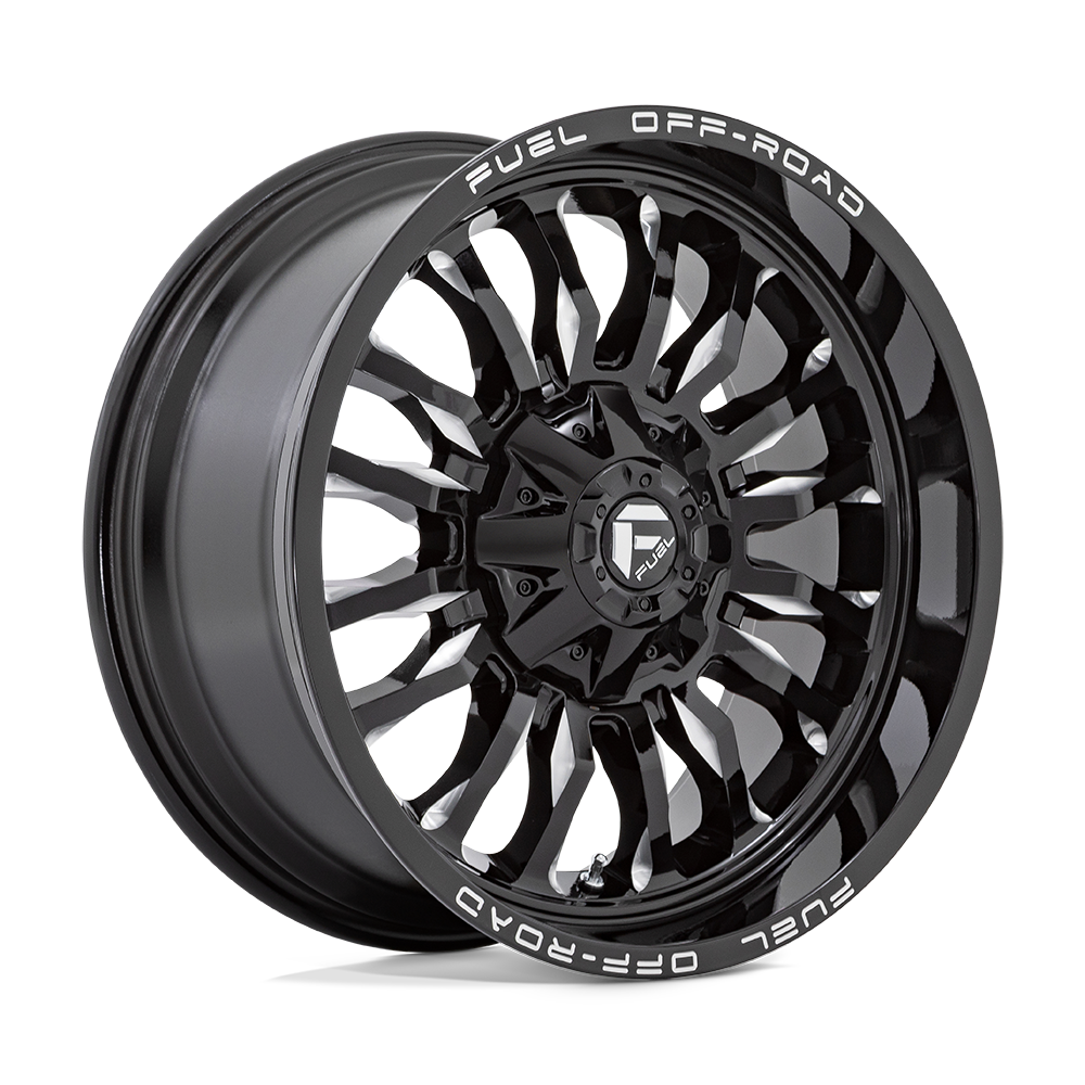 Fuel 1PC D795 ARC 20X9 1 8X170/8X6.7 Gloss Black Milled
