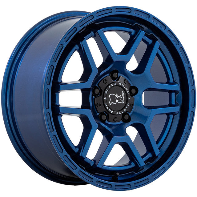 BLACK RHINO HARD ALLOYS BATONA 17x8 30 5x120 COBALT BLUE