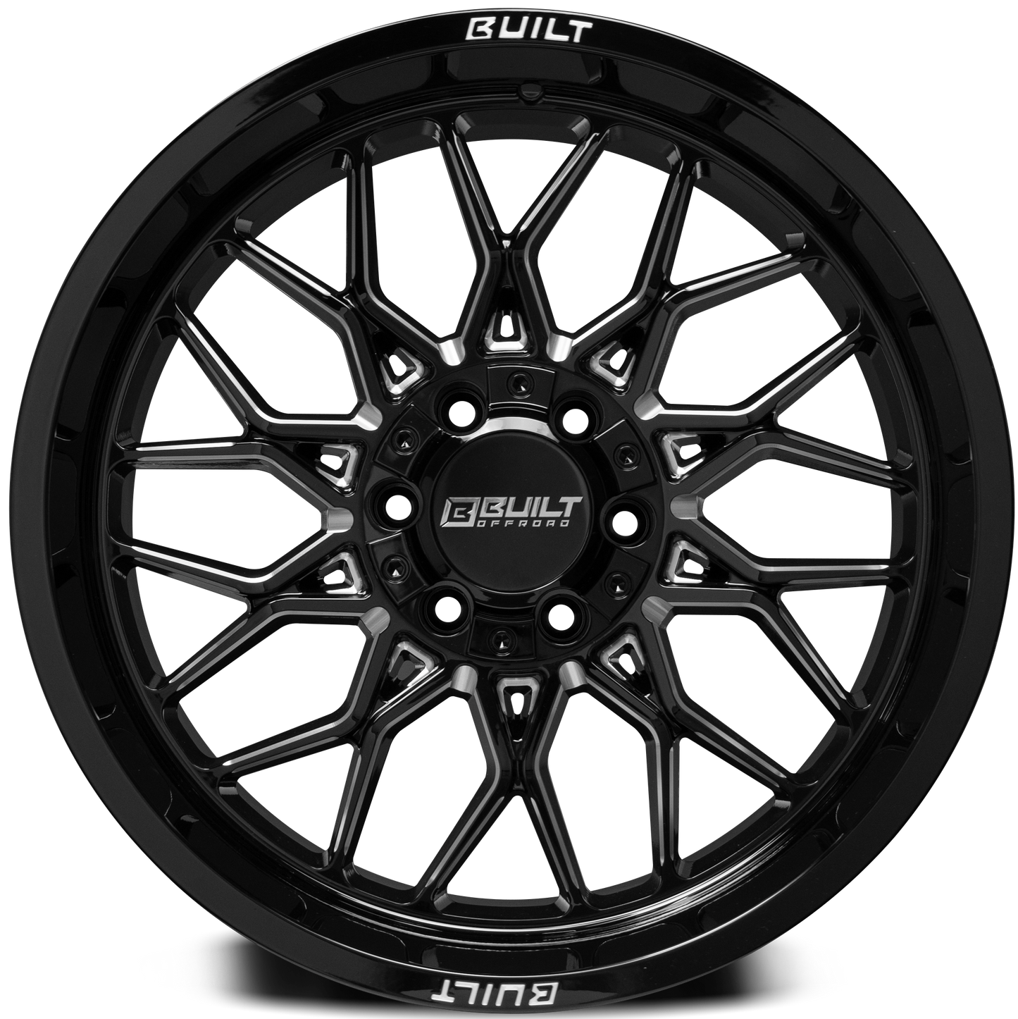 Built Offroad BTO-2 20x10 -19mm 6x135-6x139.7 Gloss Black
