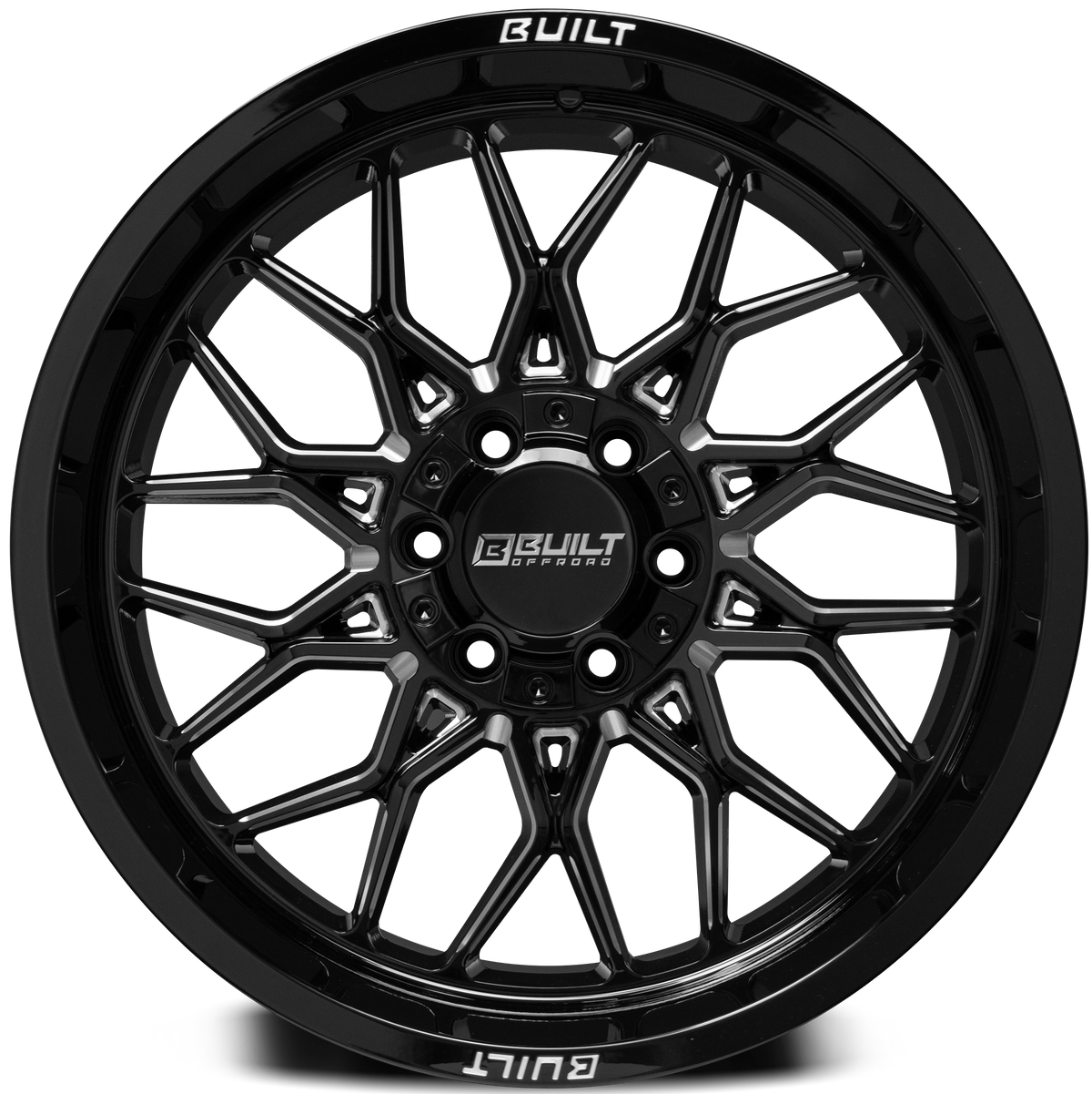 Built Offroad BTO-2 20x10 -19mm 6x135-6x139.7 Gloss Black