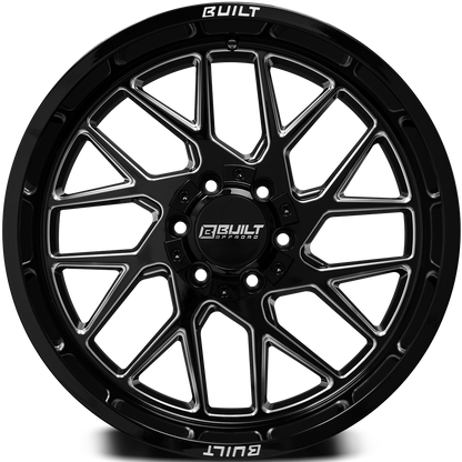 Built Offroad BTO-3 22x12 -44mm 5x127-5x139 Gloss Black