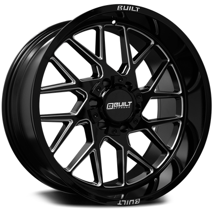Built Offroad BTO-3 20x9 0mm 8x165.1 Gloss Black