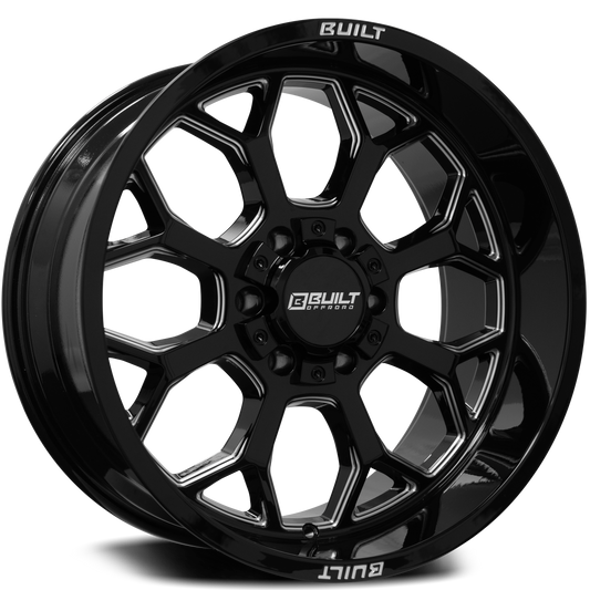 BUILT OFF-ROAD BTO-1 20x10 -19 8x170 GLOSS BLACK MILLED