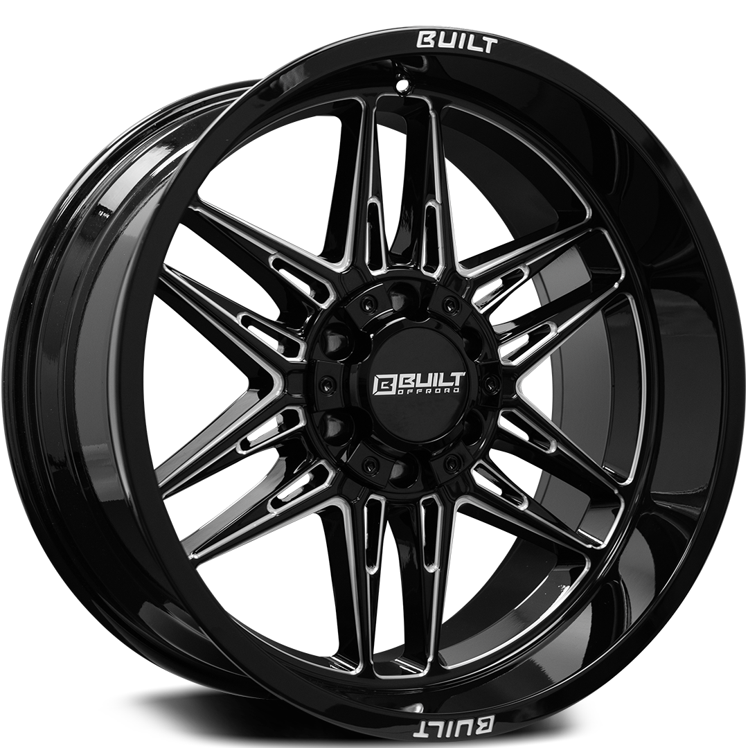Built Offroad BTO-5 22x12 -44mm 6x135-6x139.7 Gloss Black