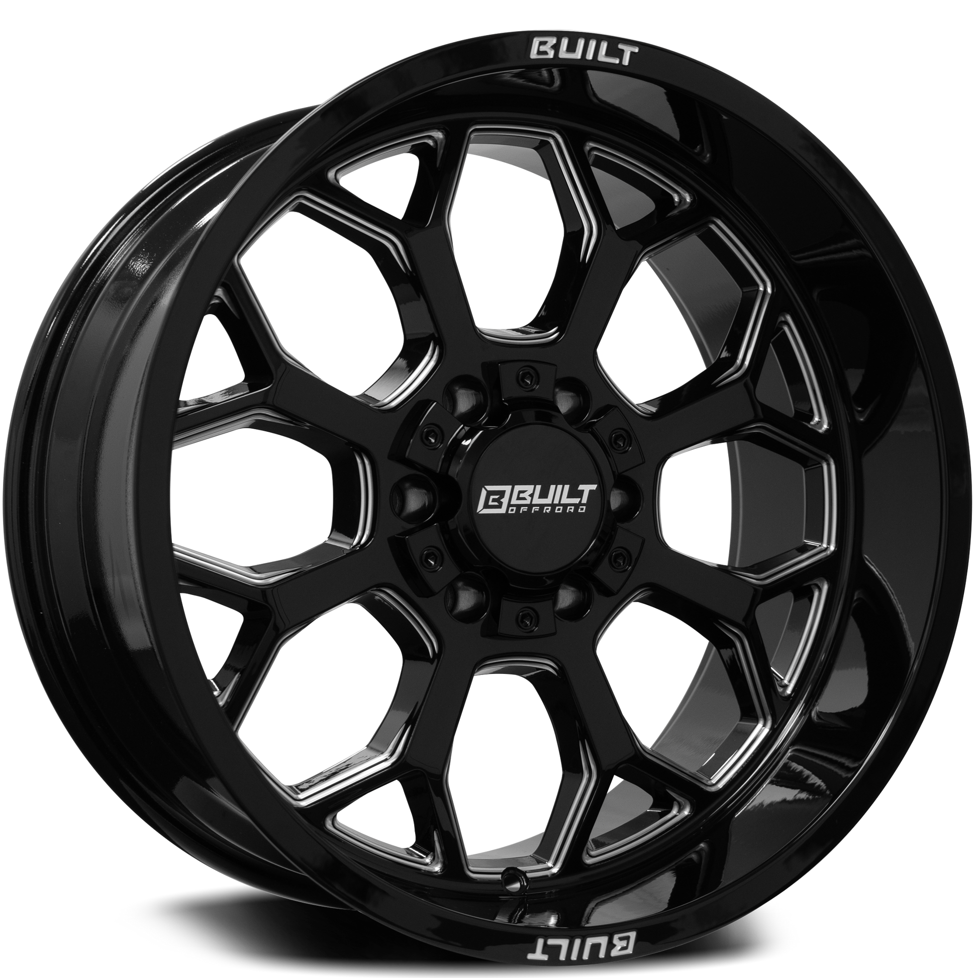 Built Offroad BTO-1 20x10 -19mm 6x135-6x139.7 Gloss Black