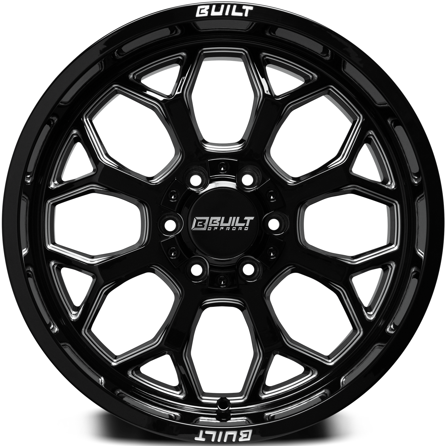Built Offroad BTO-1 20x10 -19mm 6x135-6x139.7 Gloss Black