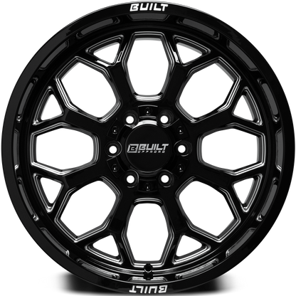 Built Offroad BTO-1 20x10 -19mm 6x135-6x139.7 Gloss Black