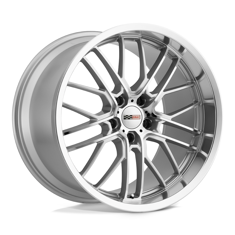 Cray EAGLE 19X10.5 69 5X120.65/5X4.75 SILVER W/ MIRROR CUT FACE & LIP