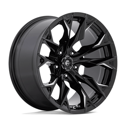 Fuel 1PC D803 FLAME 20X10 -18 5X127 GLOSS BLACK MILLED