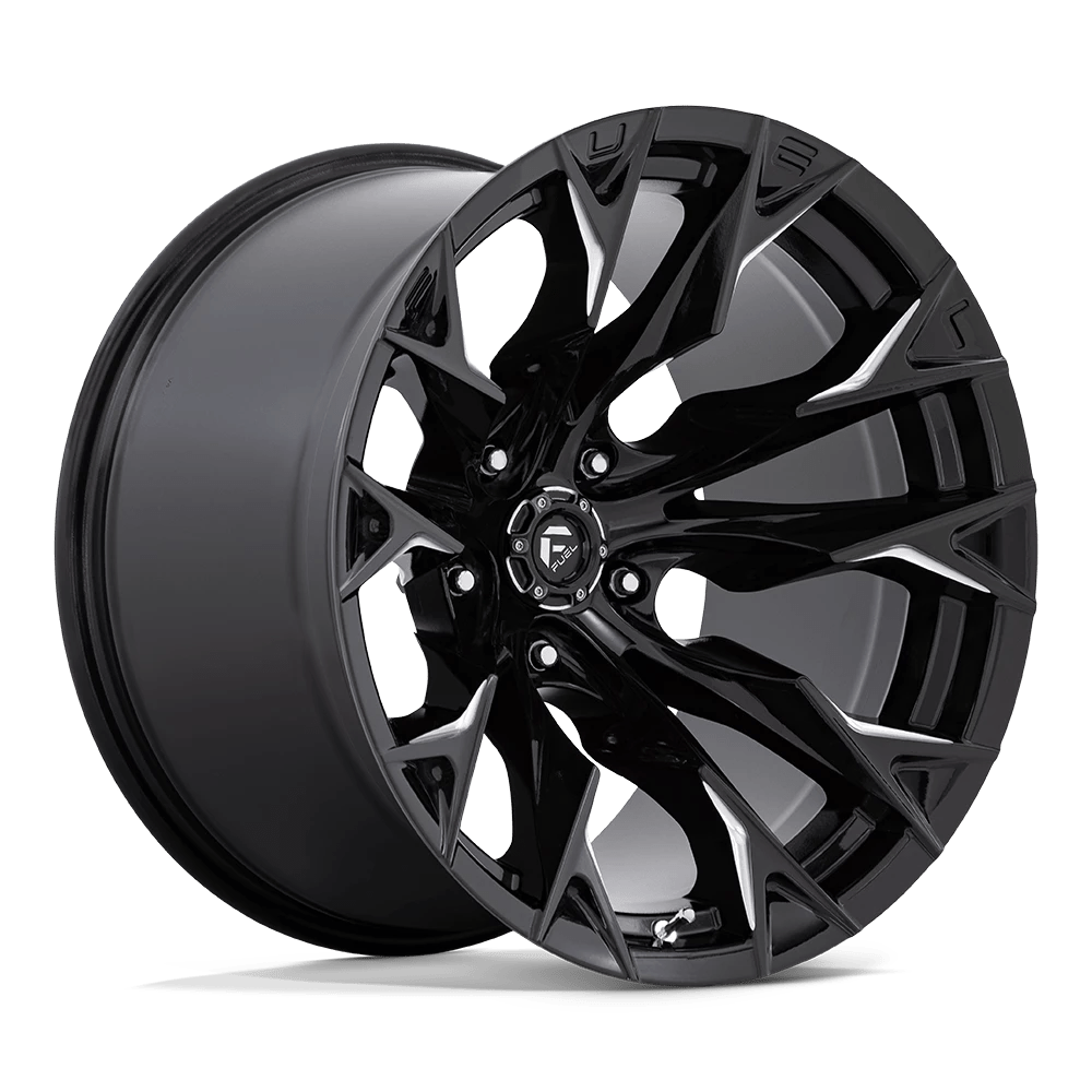 Fuel 1PC D803 FLAME 20X12 -44 5X139.7 GLOSS BLACK MILLED
