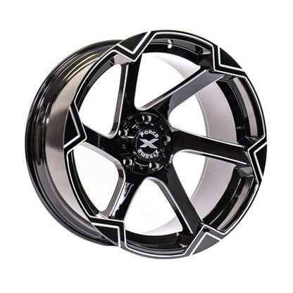 Xtreme Force XF-11 22x12 -51 6x139.7 (6x5.5)/6x135 Black and Milled R