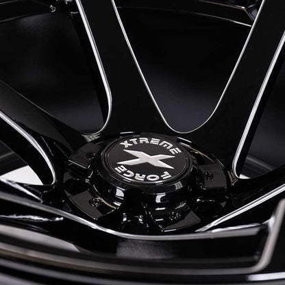 Xtreme Force XF-11 22x12 -51 6x139.7 (6x5.5)/6x135 Black and Milled R