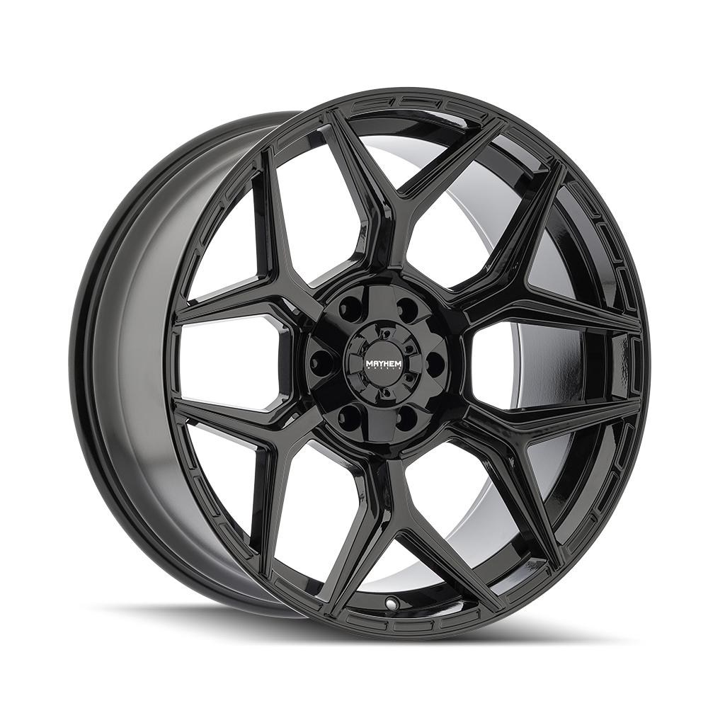 Mayhem 8119 Vanquish - 22x10 -19mm 6x135, 6x139.7 Gloss Black Wheel | 8119-22137GB