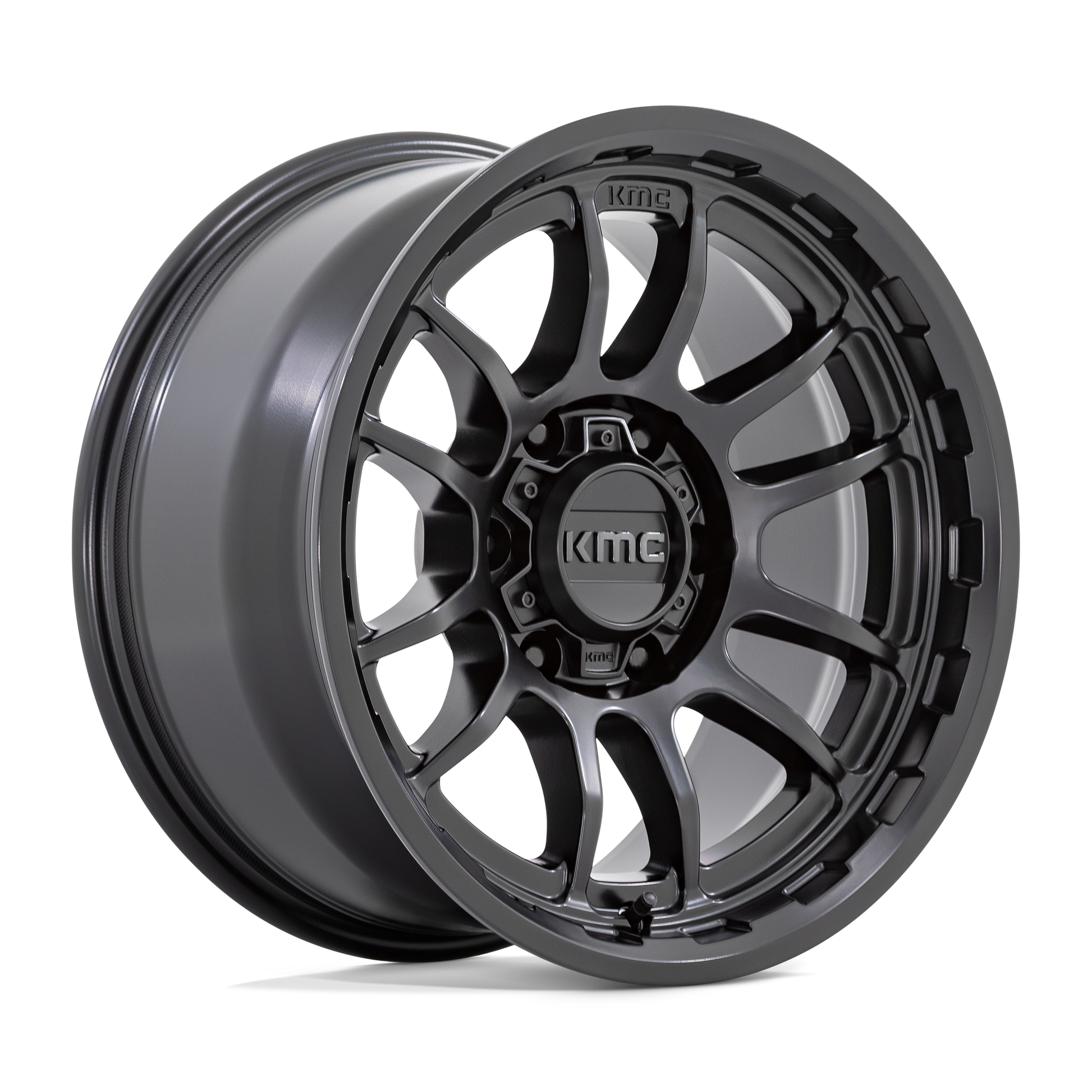 KMC KM727 WRATH 17X8.5 -10 6X139.7/6X5.5 SATIN BLACK
