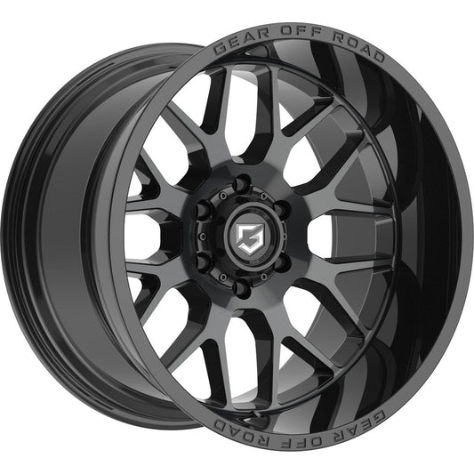 Gear Off Road 763B RAID 20X10 -12 8X6.50 Black