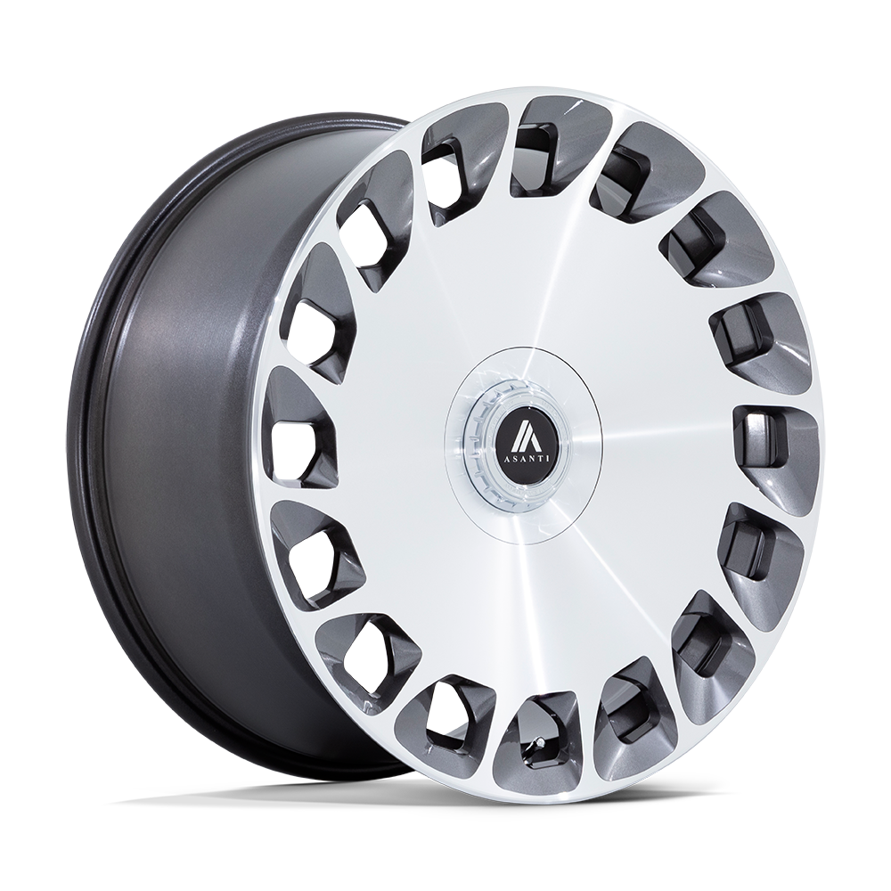 ASANTI BLACK AB045 ARISTOCRAT 24X10 35 5X112/5X120 GLOSS PLATINUM BRIGHT MACH FC